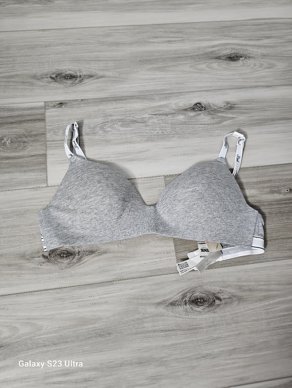 Victoria's Secret Gray Stretch T-Shirt Bra Sz 32dd